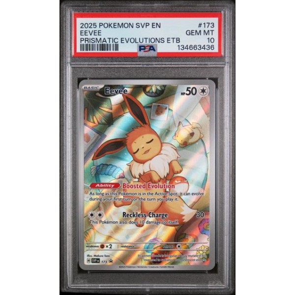 Eevee #173 – SVP EN-SV Black Star Promo – Prismatic Evolutions ETB (2025) – PSA 10 GEM MINT
