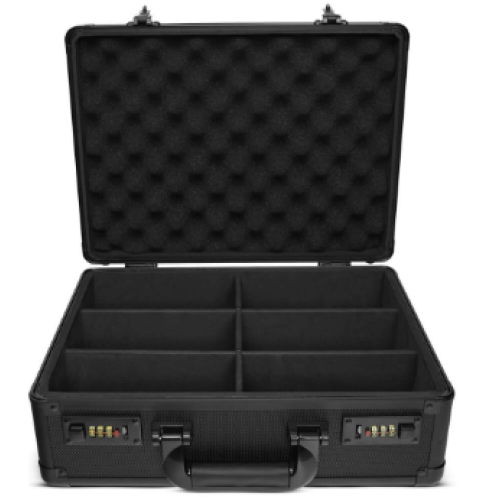 Card Storage Box Evoretro Με Κλειδαριά - Με 3x3 Slots - Χωρητικότητα 140 Magnetic Case η  600 Topladed Cards - Black