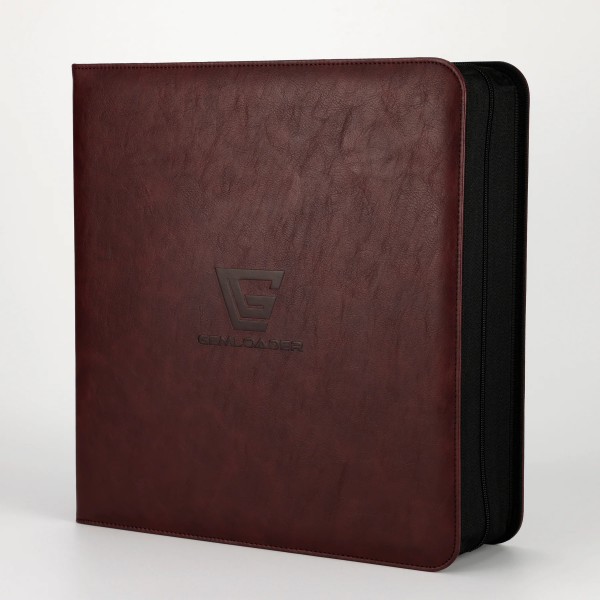 Άλμπουμ Καρτών Gemloader Premium Graded Card Binder για PSA, BGS & άλλες κάρτες ίσων διαστάσεων [28 Θέσεις 2X2] - Rich Auburn