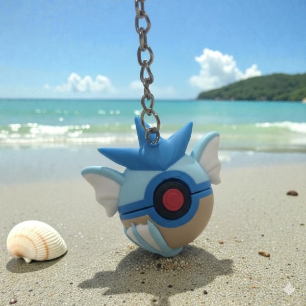 Pokemon 3D Printed Keychain Pokéball - Gyarados