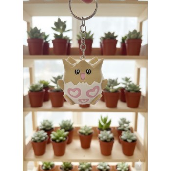 Pokémon 3D Printed Keychain - Togepi (Female Pink Heart)