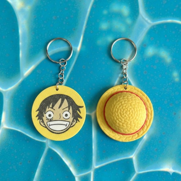 Pokémon 3D Printed Keychain - Luffy Hat