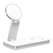Ασύρματος Φορτιστής Tech-Protect QI15W-A47 3IN1 Magnetic Magsafe Wireless Charger - White