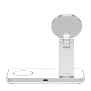 Ασύρματος Φορτιστής Tech-Protect QI15W-A47 3IN1 Magnetic Magsafe Wireless Charger - White