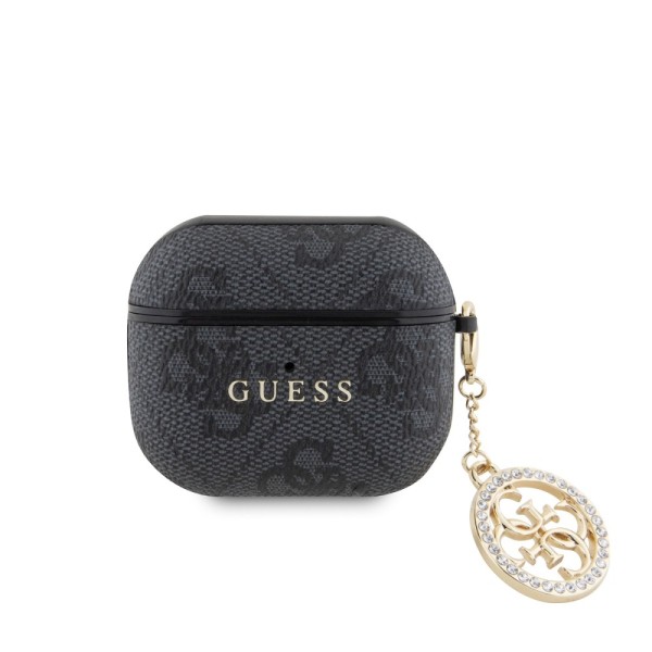 Σκληρή Θήκη Guess 4G Script Charm για Apple AirPods 3 - Black