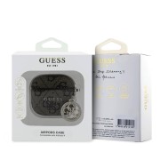Σκληρή Θήκη Guess 4G Script Charm για Apple AirPods 4 - Brown