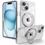 Θήκη Σιλικόνης Orso Ostand MagSafe iPhone 15 Plus - Silver Clear