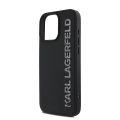 Θήκη Σιλικόνης Karl Lagerfeld Back Cover 3D Rubber Glitter Logo για iPhone 15 Pro - Black