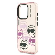 Σκληρή Θήκη Karl Lagerfeld Back Cover IML Multi K&CH Heads για iPhone 16 Pro Max - Pink