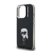 Θήκη Σιλικόνης Karl Lagerfeld Back Cover IML Aquarelle Karl για iPhone 15 Pro - Black