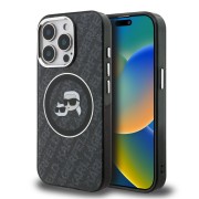 Θήκη Σιλικόνης με Magsafe Karl Lagerfeld Back Cover IML για iPhone 15 Pro - Black