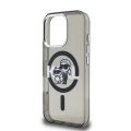 Σκληρή Θήκη Karl Lagerfeld Back Cover με MagSafe IML Glitter Karl and Choupette Sketch για iPhone 16 Pro Max - Black
