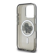 Σκληρή Θήκη Karl Lagerfeld Back Cover με MagSafe IML Glitter Karl and Choupette Sketch για iPhone 16 Pro Max - Black