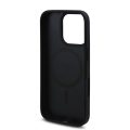 Σκληρή Θήκη Δερματίνης με Magsafe Guess Back Cover 4G Roses για iPhone 16 Pro Max - Black