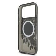 Σκληρή Θήκη Guess Back Cover με MagSafe IML Flowers Strap για iPhone 17 Pro Max - Black