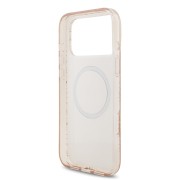 Σκληρή Θήκη Guess Back Cover με MagSafe IML Flowers Allover Strap για iPhone 17 Pro Max - Pink