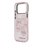 Σκληρή Θήκη Karl Lagerfeld Back Cover IML Multi K&CH Heads για iPhone 17 Pro Max - Pink