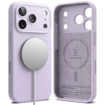 Θήκη Σιλικόνης Ringke Silicone Magnetic Magsafe για Apple iPhone 17 Pro Max -  Light Purple