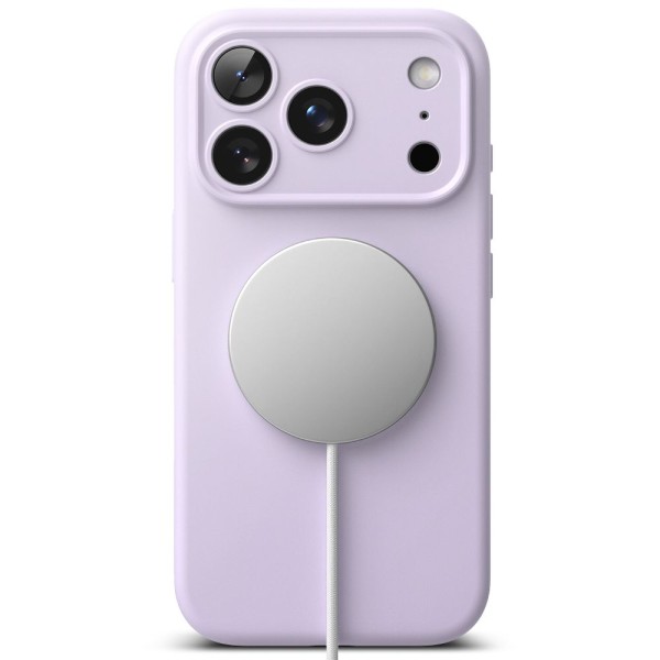 Θήκη Σιλικόνης Rinkge Silicone Magnetic Magsafe για Apple iPhone 17 Pro - Light Purple