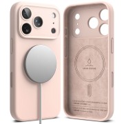 Θήκη Σιλικόνης Ringke Silicone Magnetic Magsafe για Apple iPhone 17 Pro Max - Pink Sand