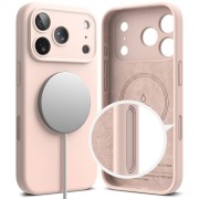 Θήκη Σιλικόνης Ringke Silicone Magnetic Magsafe για Apple iPhone 17 Pro Max - Pink Sand
