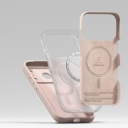 Θήκη Σιλικόνης Ringke Silicone Magnetic Magsafe για Apple iPhone 17 Pro Max - Pink Sand