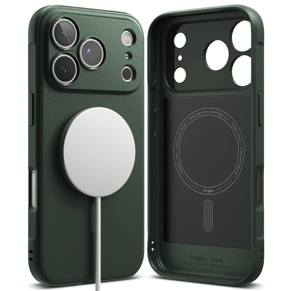 Θήκη Σιλικόνης Rinkge Onyx Magnetic Magsafe για Apple iPhone 17 Pro - Dark Green