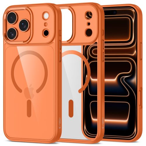 Θήκη Σιλικόνης Tech-Protect Magmat με Magsafe για Apple iPhone 17/18 Pro Max - Clear Orange