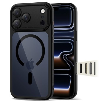 Θήκη Σιλικόνης Tech Protect Magpeak Magsafe CC για Apple iPhone 17 Pro Max - Black Clear