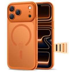 Θήκη Σιλικόνης Tech Protect Magpeak Magsafe CC για Apple iPhone 17/18 Pro Max - Matte Cosmic Orange