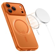 Θήκη Σιλικόνης Tech Protect Magpeak Magsafe CC για Apple iPhone 17 Pro Max -   Matte Cosmic Orange