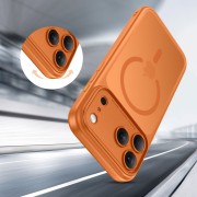 Θήκη Σιλικόνης Tech Protect Magpeak Magsafe CC για Apple iPhone 17 Pro Max -   Matte Cosmic Orange