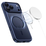 Θήκη Σιλικόνης Tech Protect Magpeak Magsafe CC για Apple iPhone 17 Pro Max - Matte Deep Blue