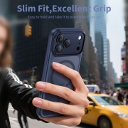 Θήκη Σιλικόνης Tech Protect Magpeak Magsafe CC για Apple iPhone 17 Pro Max - Matte Deep Blue