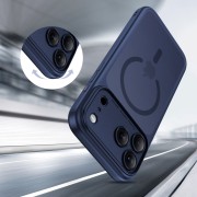 Θήκη Σιλικόνης Tech Protect Magpeak Magsafe CC για Apple iPhone 17 Pro Max - Matte Deep Blue