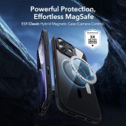 Θήκη Σιλικόνης ESR Classic Hybrid Kickstand με MagSafe & Tempered Glass για Apple iPhone 17 - Clear/Black 