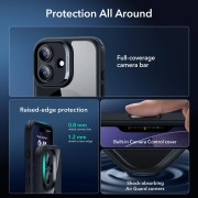 Θήκη Σιλικόνης ESR Classic Hybrid Kickstand με MagSafe & Tempered Glass για Apple iPhone 17 - Clear/Black 