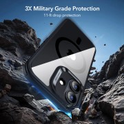 Θήκη Σιλικόνης ESR Classic Hybrid Kickstand με MagSafe & Tempered Glass για Apple iPhone 17 - Clear/Black 