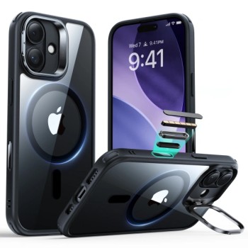 Θήκη Σιλικόνης ESR Classic Hybrid Kickstand με MagSafe για Apple iPhone 17 - Clear Black