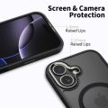 Θήκη Σιλικόνης Tech Magedge Magsafe για Apple iPhone 17  - Matte Black / Gunmetal
