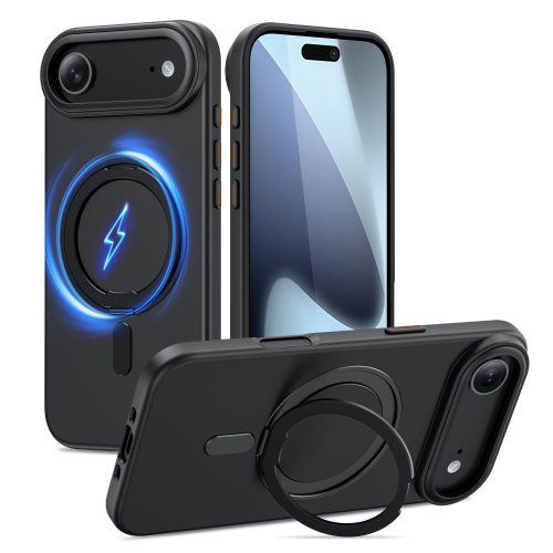 Θήκη Σιλικόνης Tech Protect Magring Magsafe για Apple iPhone Air - Black