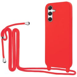 Θήκη Σιλικόνης με Λουράκι ΟΕΜ για Samsung Galaxy A35 5G  - Red