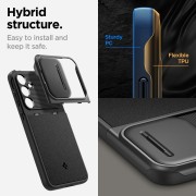 Θήκη Σιλικόνης Spigen Optik Armor (2mm Ανθεκτικό) Back Cover για Samsung Galaxy A55 - Black