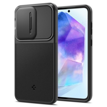 Θήκη Σιλικόνης Spigen Optik Armor (2mm Ανθεκτικό) Back Cover για Samsung Galaxy A55 - Black