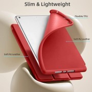 Θήκη Τάμπλετ Soft TPU Holder Pencil Flip για iPad 2022 10.9” / iPad 2025 11” - Red