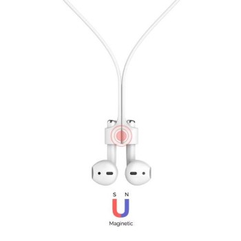 Earphone Anti-Lost Strap Σιλικόνης για Apple AirPods  - White