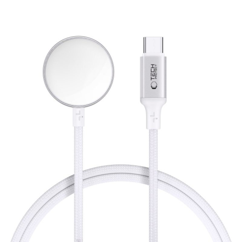 Καλώδιο Φόρτισης Tech-Protect MC02 Ultraboost Magnetic Charging Type-C για Apple Watch 1m - White