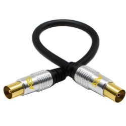 Ομοαξονικό καλώδιο τηλεόρασης RF 1,5m - Black