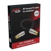 Ομοαξονικό καλώδιο τηλεόρασης RF 1,5m - Black