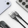 Tech-Protect Ultraboost DNA Καλώδιο Φόρτισης και Μεταφοράς Δεδομένων - USB σε Type-C (1m) - Iron Grey